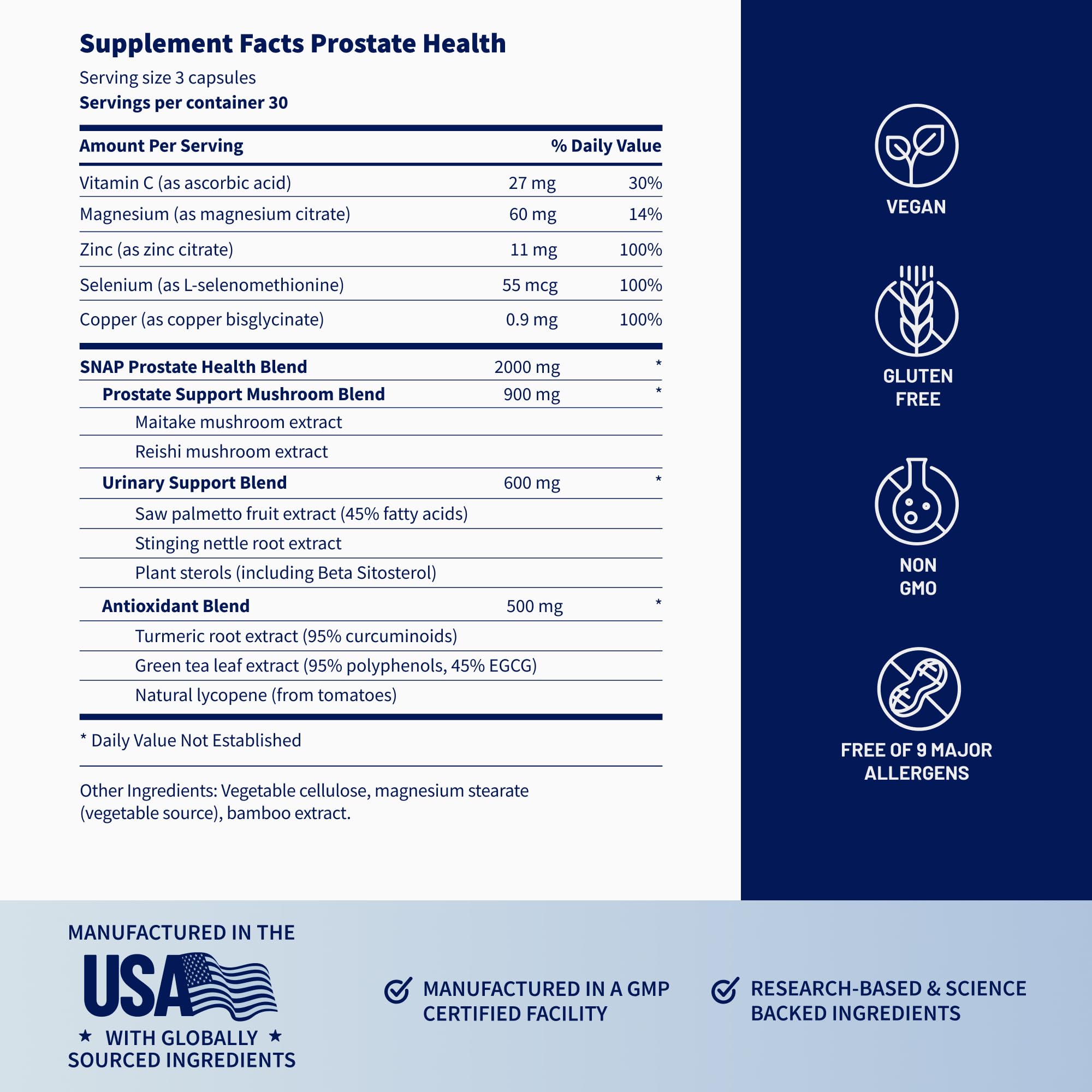 Snap Supplements Prostate Health on-the-go bottle for convenient daily use.