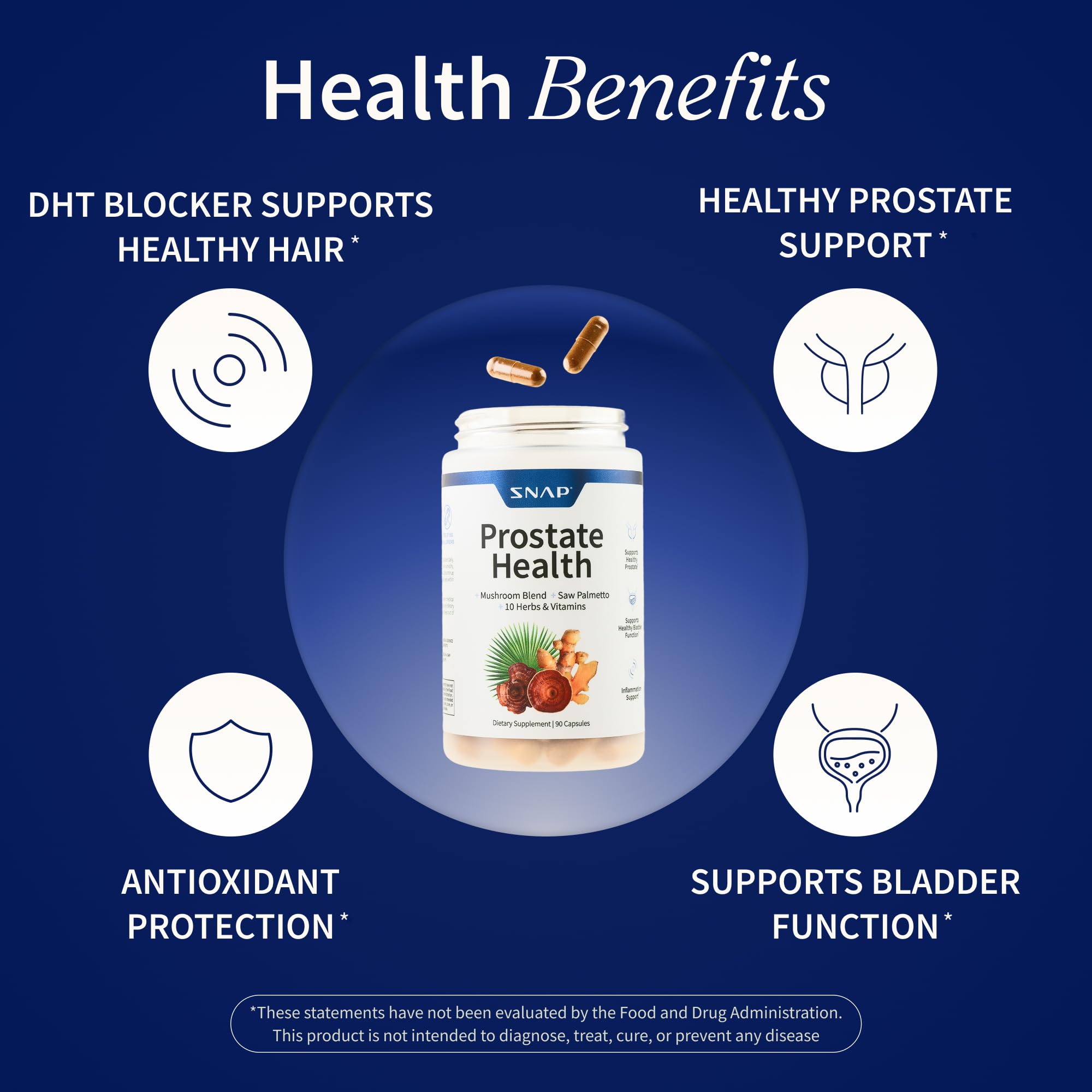 Close-up of Saw Palmetto and turmeric ingredients used in Snap Supplements Prostate Health.
