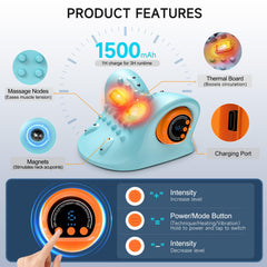 Snawowo cervical neck massager skin-friendly silicone surface enhances comfort.