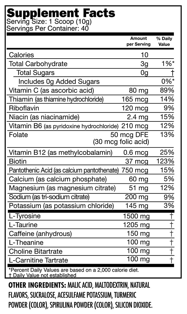 SNEAK Sour Apple powder label close-up highlighting 40 servings