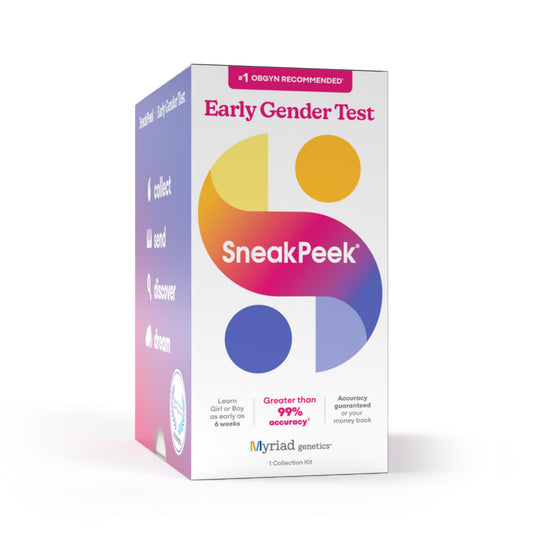 SneakPeek test kit front view for at-home gender planning