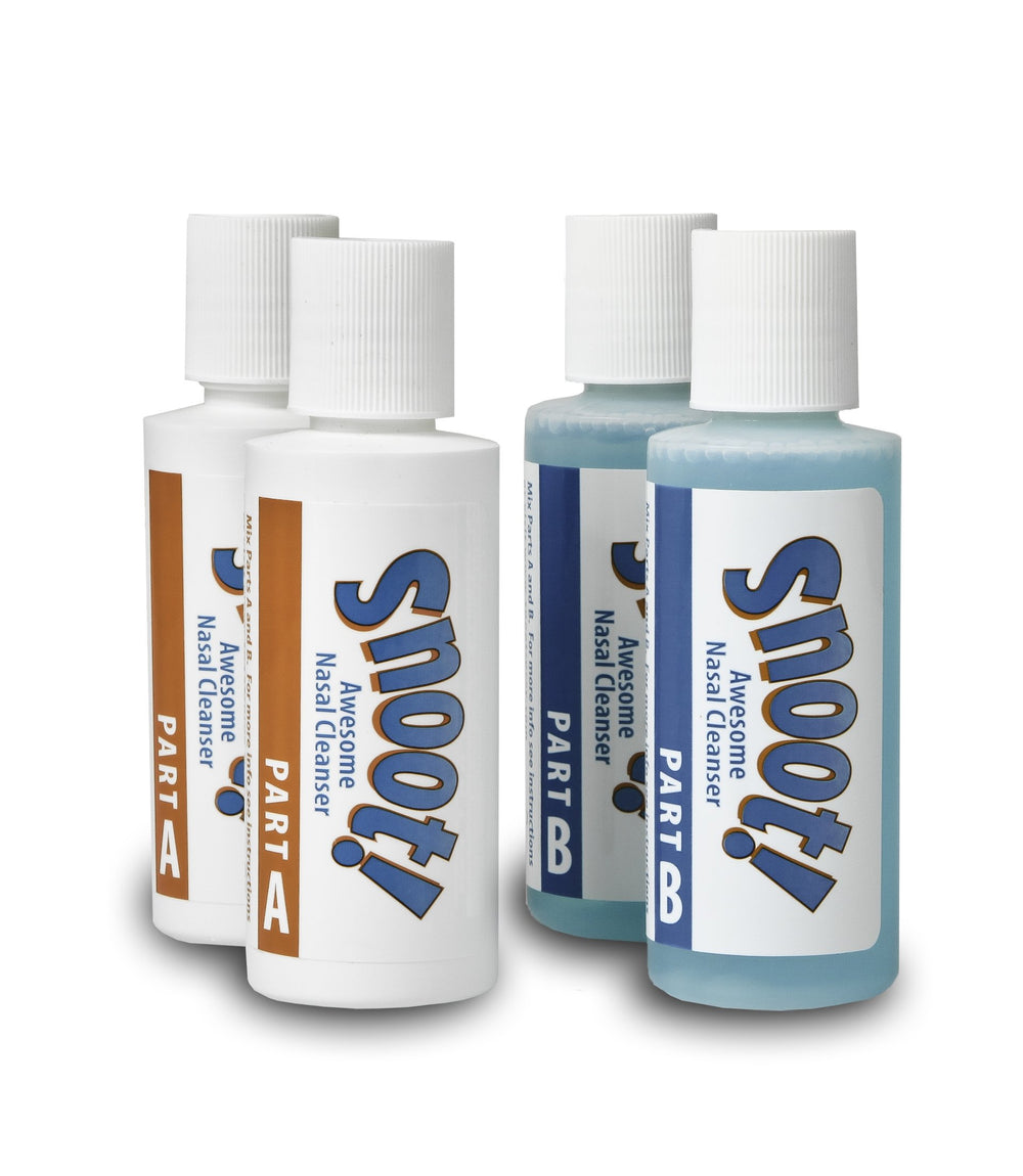 Snoot! nasal cleanser refill kit bottle front view for at-home nasal rinse and refresh