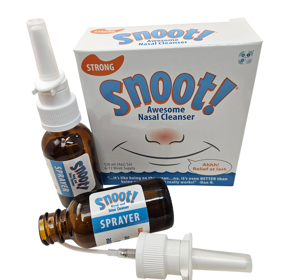 Snoot strong nasal irrigation kit mixing parts A and B for convenient cleansing
