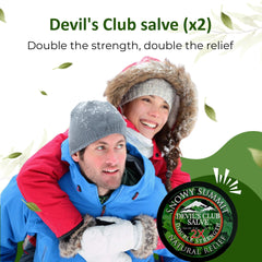 Snowy Summit Devil's Club Salve 2X texture close-up showing smooth cream