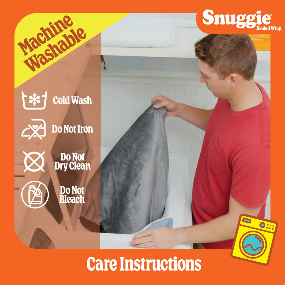 Snuggie machine-washable design for quick, easy care