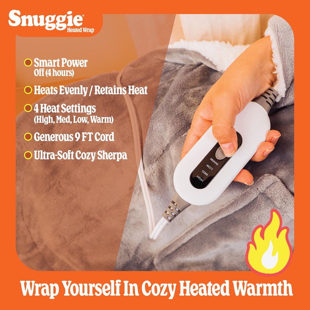 Snuggie soft plush exterior feels luxurious against skin
