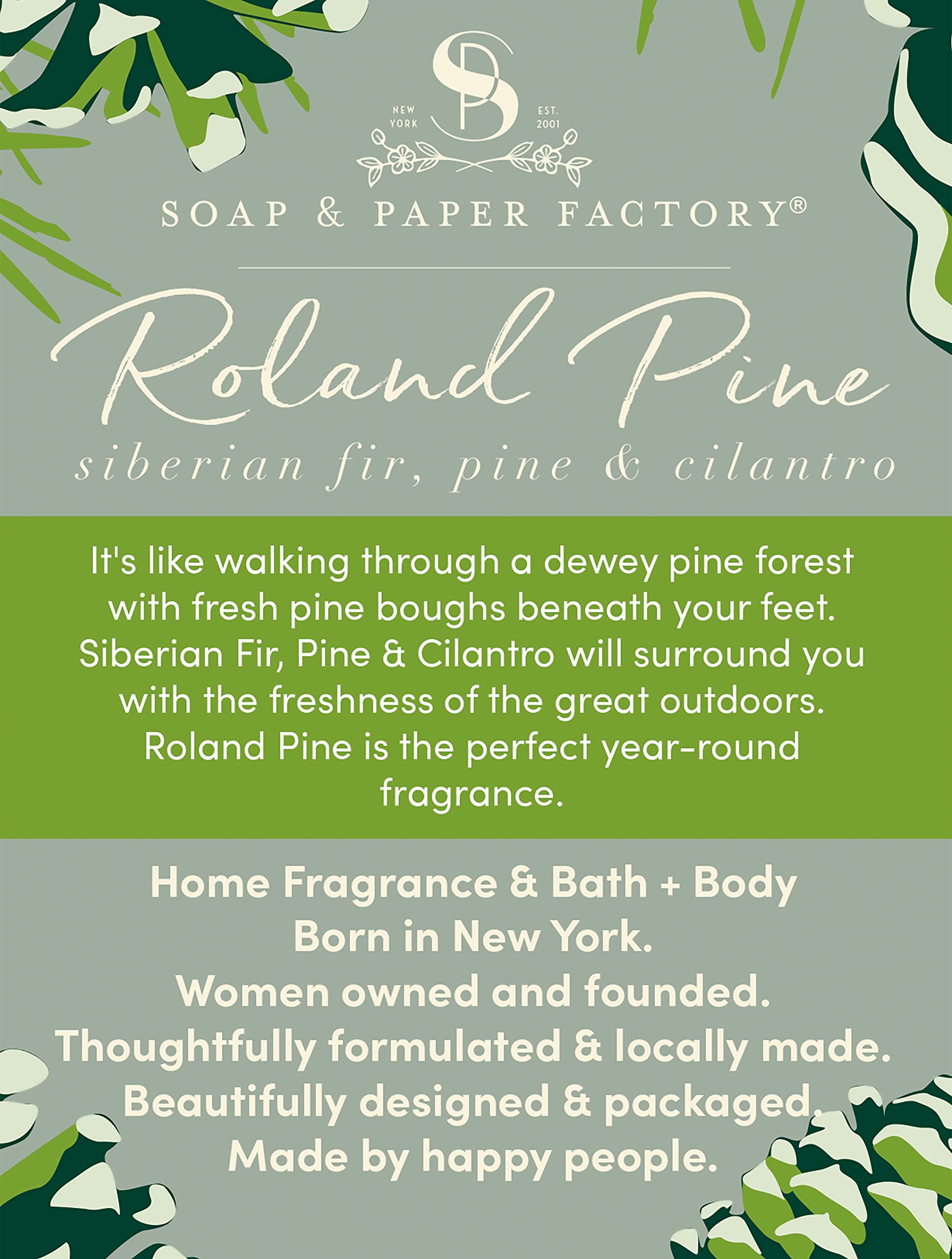 Roland Pine diffuser reeds soaking in oil for long-lasting scent release.