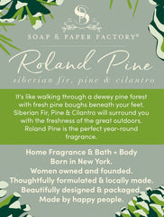 Roland Pine diffuser reeds soaking in oil for long-lasting scent release.