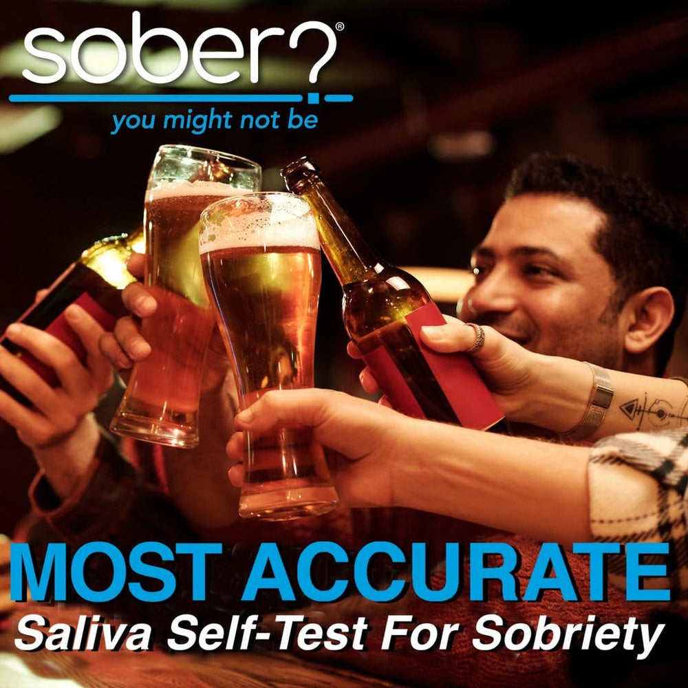 SOBER? You Might Not Be portable, FDA-cleared test strip on packaging