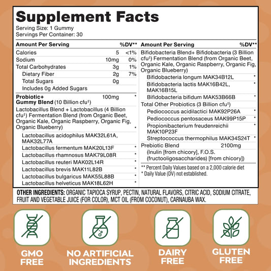 Protective coating in Social Naturals Probiotic Gummies helps keep cultures viable