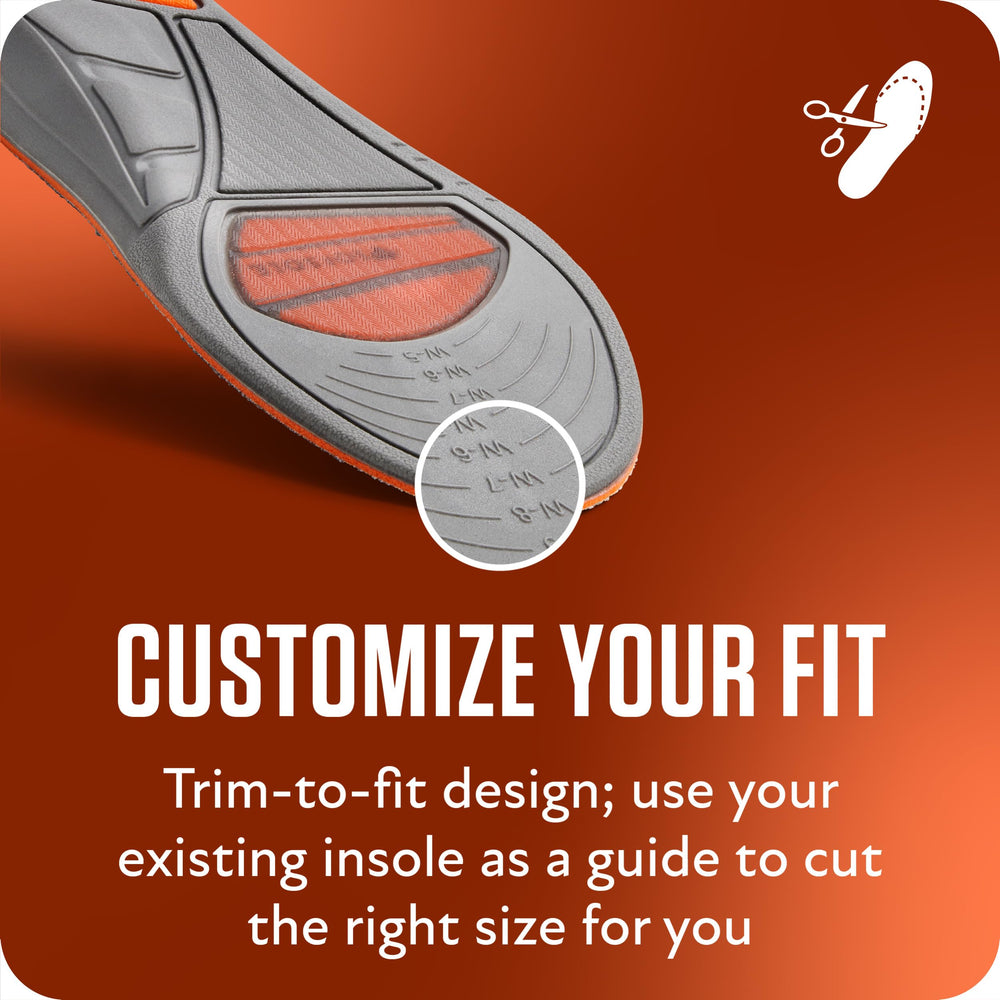 Sof Sole forefoot-gel boost supports quick push-offs and responsiveness.