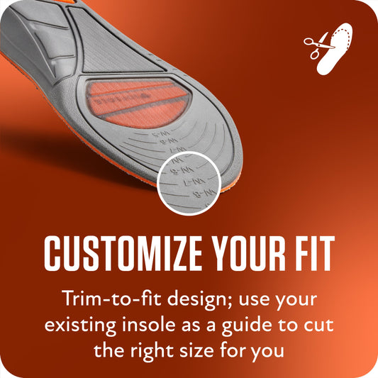 Sof Sole forefoot-gel boost supports quick push-offs and responsiveness.