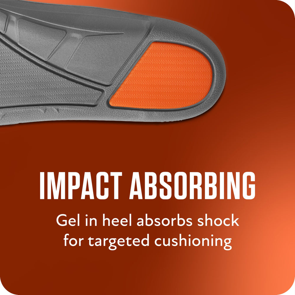 Sof Sole medium-profile insoles balance cushioning with a natural foot feel.