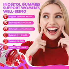 Softbear Inositol Gummies jar closeup with 40:1 ratio emphasis