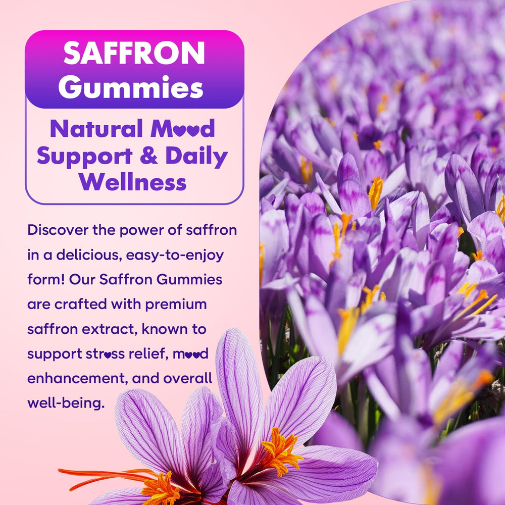 SoftBear saffron gummies texture-closeup highlights soft chew sensation.