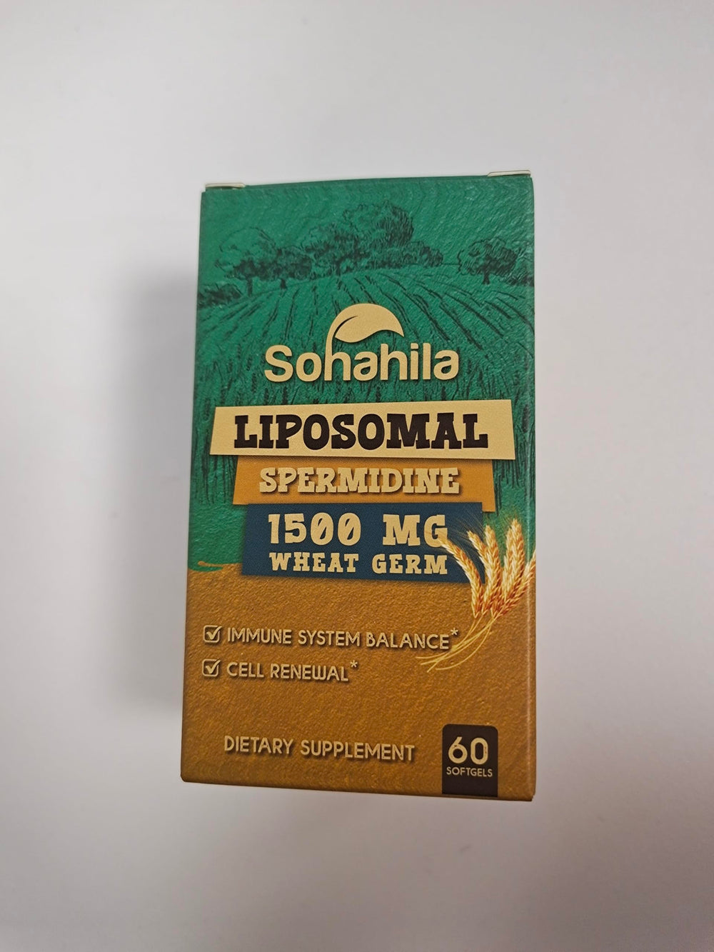Sohahila spermidine zinc and thiamin components close-up.