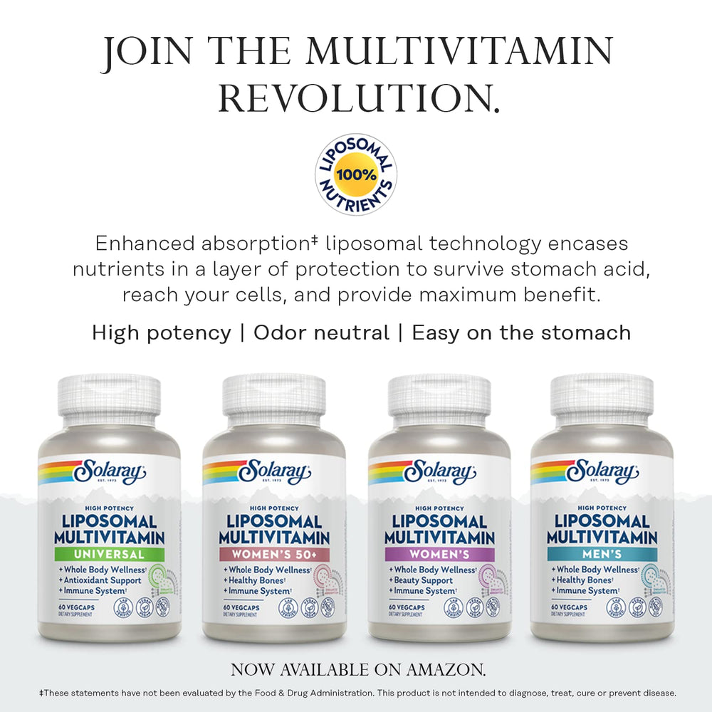 SOLARAY 250-count bottle emphasizes convenient daily supplementation