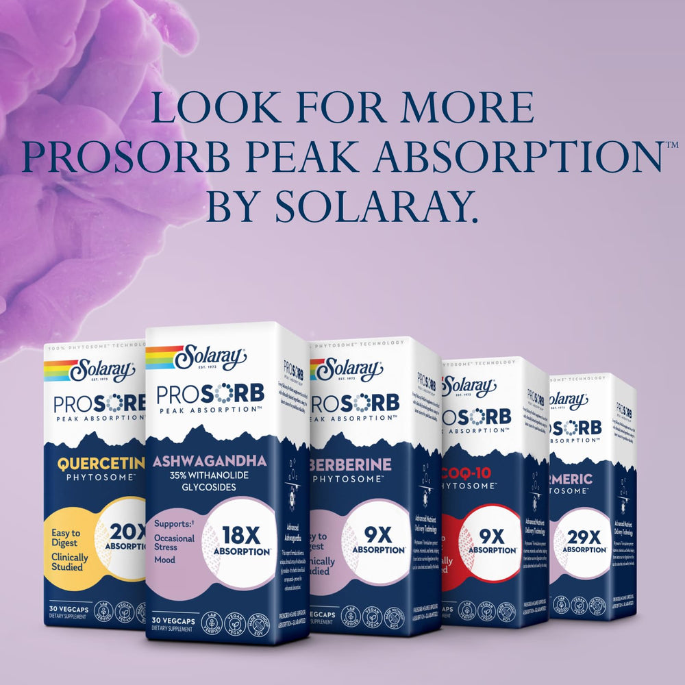 Solaray Ashwagandha back label showing ingredient info.