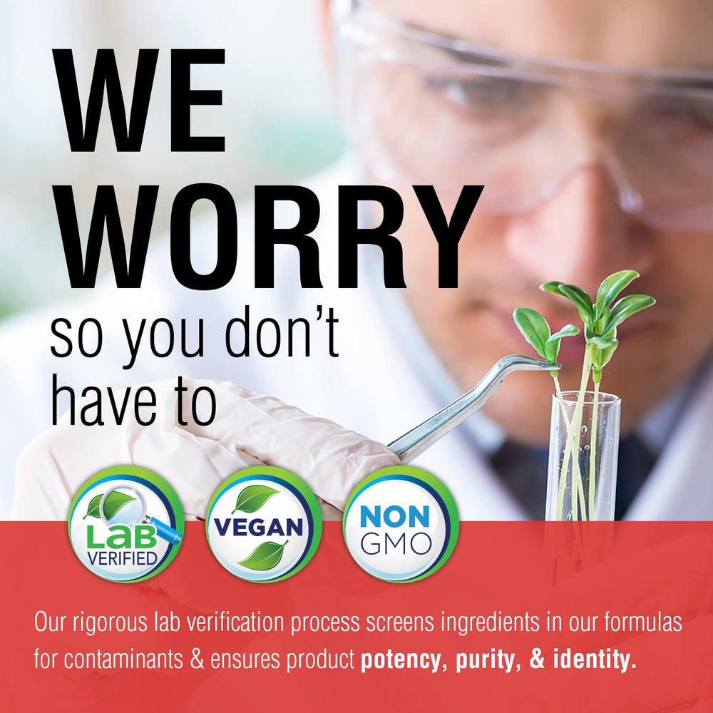 SOLARAY packaging with non-GMO and lab-verified potency seals.