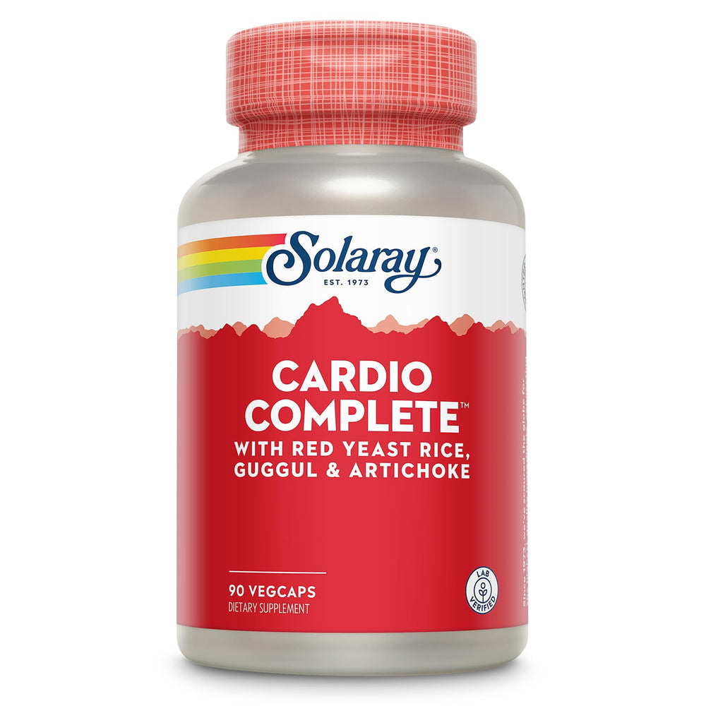 SOLARAY Cardio Complete bottle front, potential support for healthy heart function