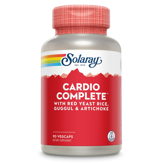 SOLARAY Cardio Complete bottle front, potential support for healthy heart function