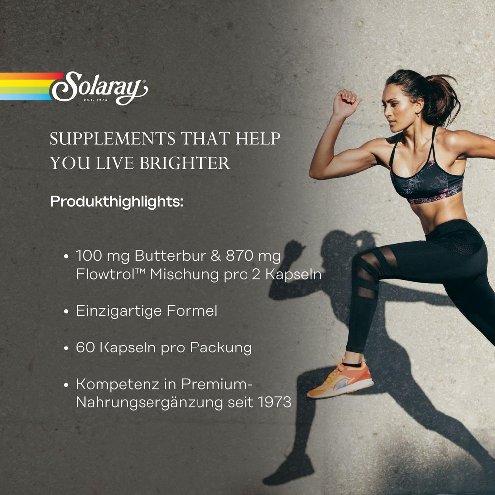 Solaray Flowtrol capsules, vegan-friendly and easy to take