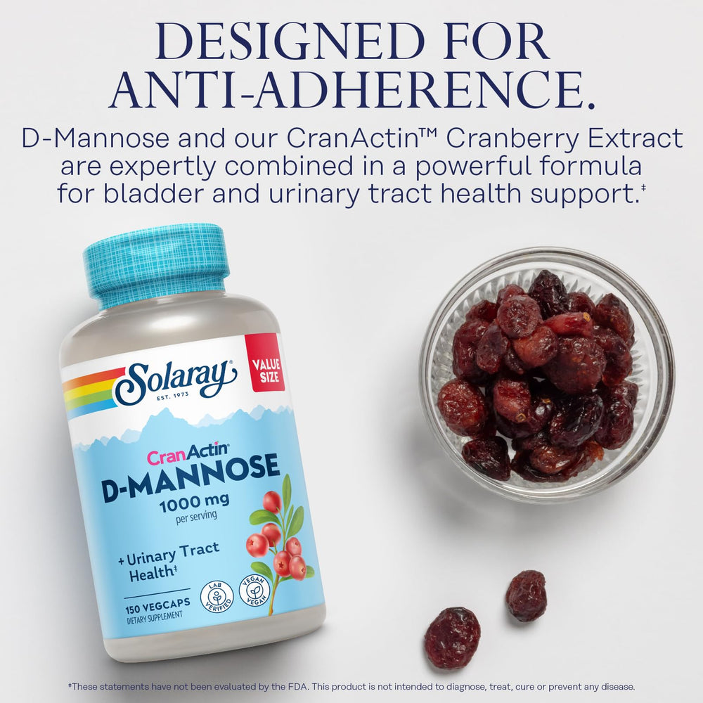 SOLARAY CranActin cranberry extract label showing standardized potency