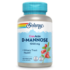 SOLARAY D-Mannose bottle pour promotes urinary tract wellness with CranActin