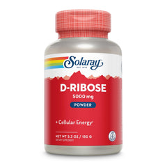 Solaray D-Ribose powder dissolving in water with a sweet flavor.