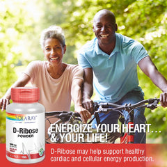 Solaray D-Ribose powder scoop ready for daily serving.