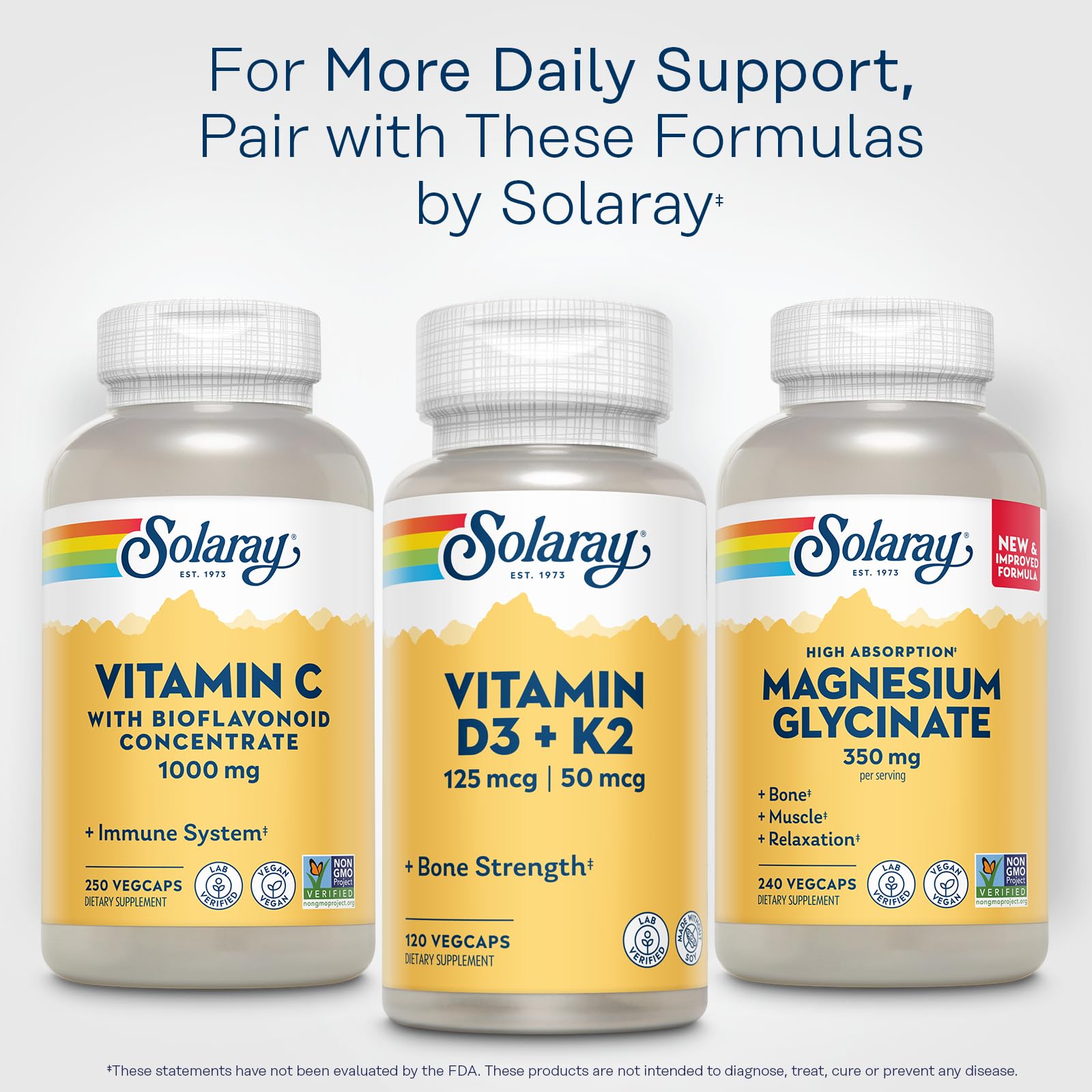 Solaray daily use ritual with vitamin C capsules for wellness