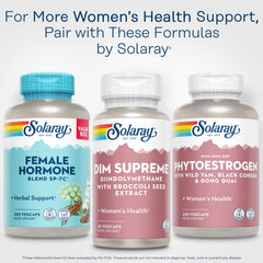 SOLARAY DIM Supreme 60-serving carton highlights value and easy supplementation.