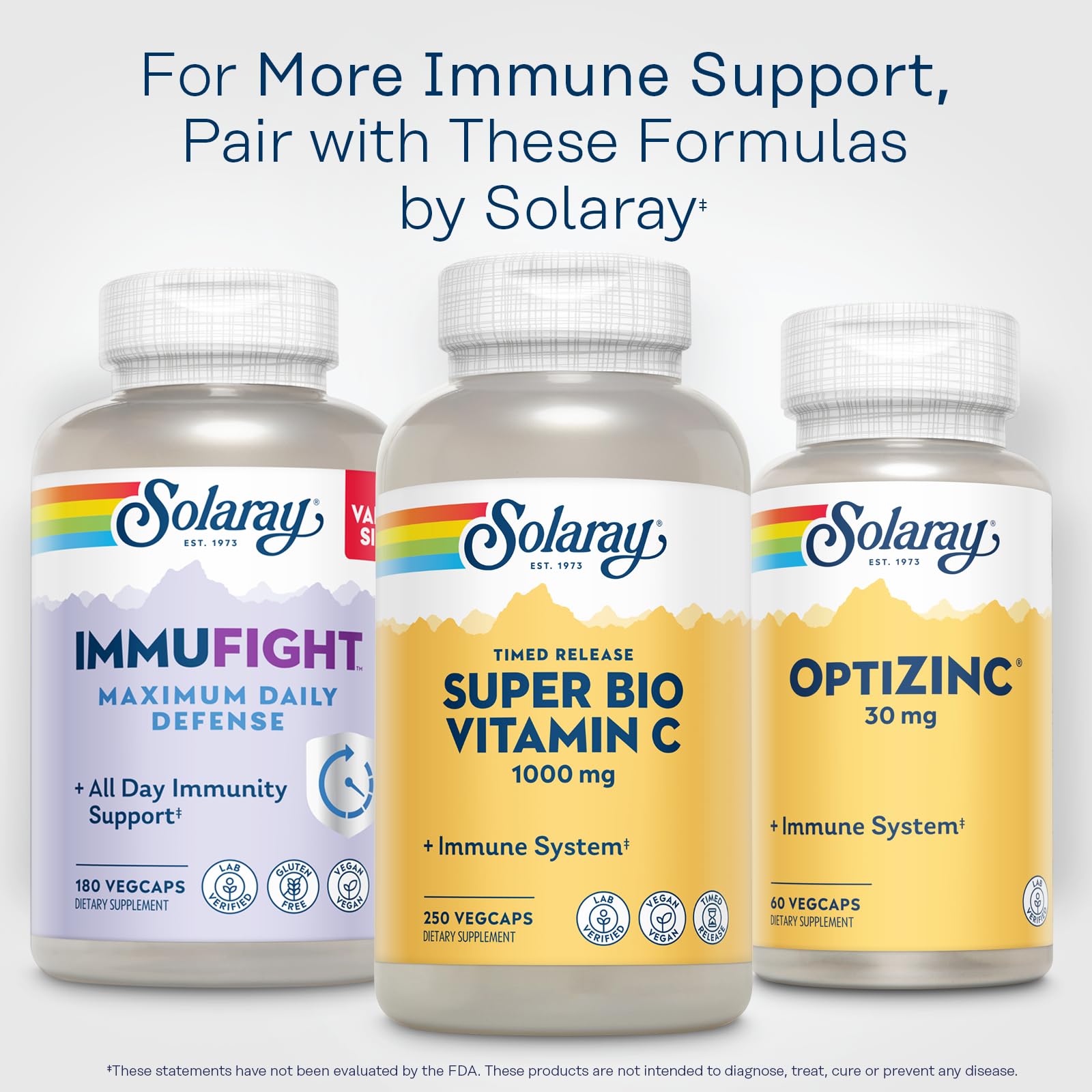 Solaray eco-friendly bottle packaging helps reduce plastic waste