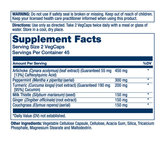 SOLARAY Gallbladder Support bottle pour for convenient meal dosing