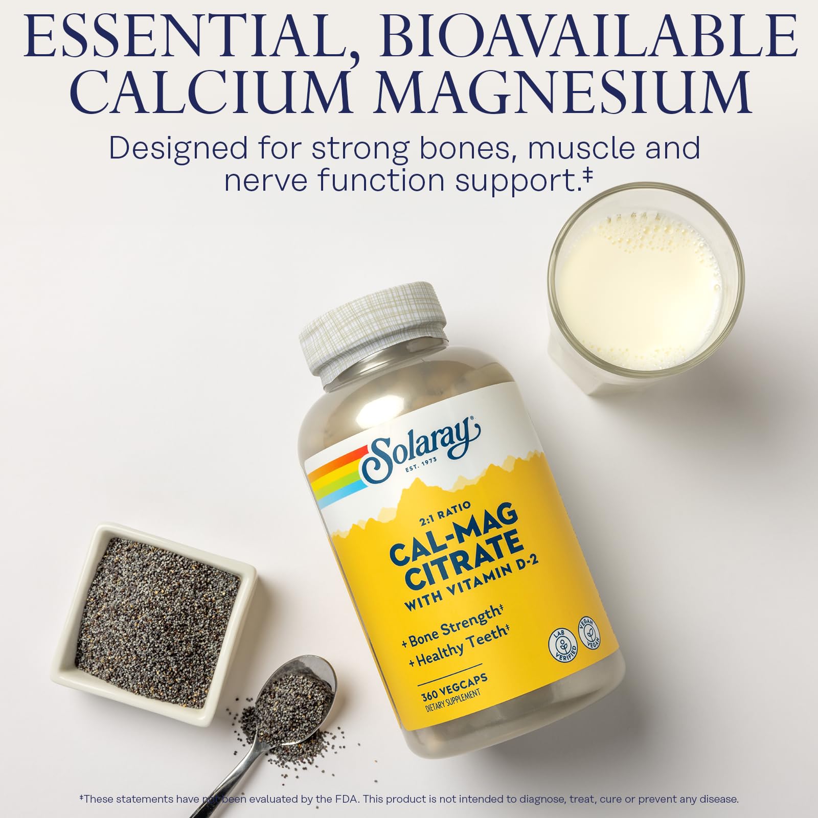 SOLARAY herbal base with parsley and dandelion for nutritive support.