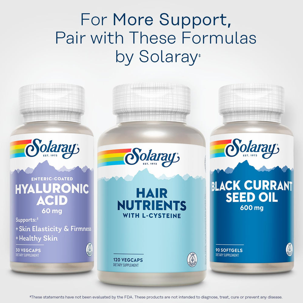 SOLARAY Hyaluronic Acid Triple Strength eco packaging emphasizes sustainability