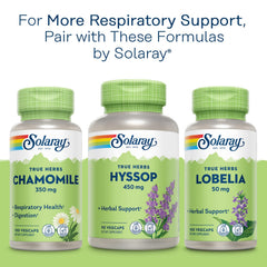 SOLARAY Mullein Leaf two-pack on shelf, convenient daily use.