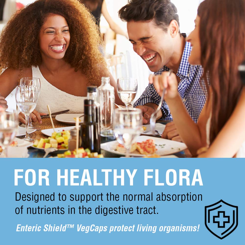 Dairy-free vegan capsules suitable for daily probiotic use.