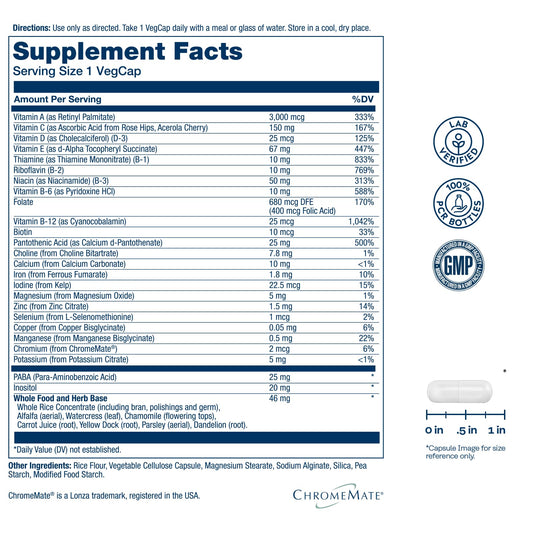 SOLARAY capsules closeup highlights convenient VegCaps format.