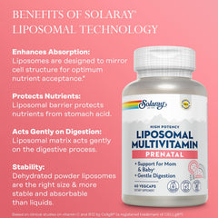 SOLARAY prenatal bottle packaging made from post-consumer recycled resin