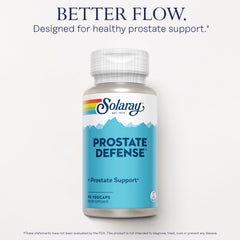 Solaray Prostate Defense label displaying herbal ingredients and ellagic acid