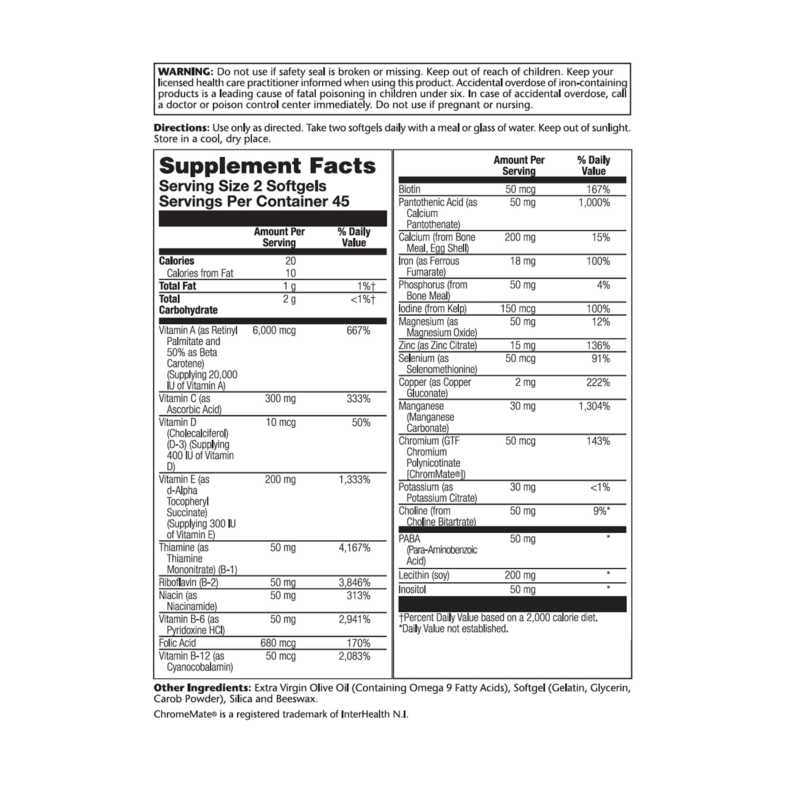 SOLARAY Provide Multivitamin softgel dispensing view highlights easy daily intake.