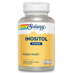 SOLARAY Pure Inositol Powder bottle for daily vegan wellness