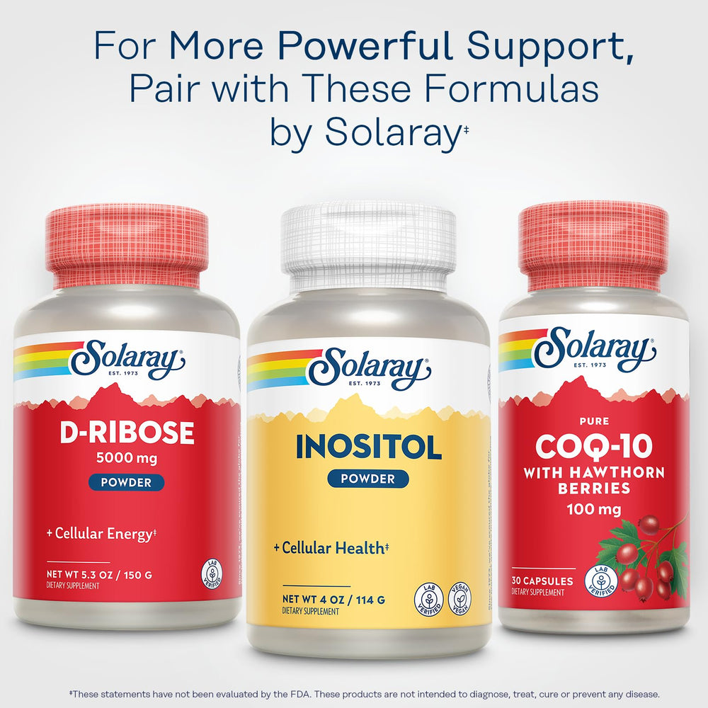 SOLARAY Pure Inositol Powder packaging made from recycled resin