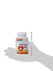 Solaray Red Yeast Rice packaging close-up highlights ingredients and recommended usage for shoppers.