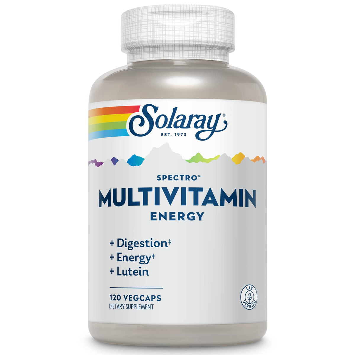SOLARAY Spectro Energy multivitamin bottle front view for daily vitality.