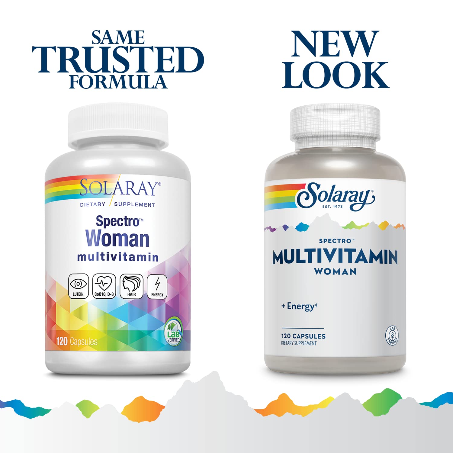 Solaray Spectro Woman capsules highlight a broad spectrum of vitamins and minerals for women's health