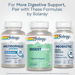 SOLARAY lab-verified seal on packaging for trusted enzyme formula