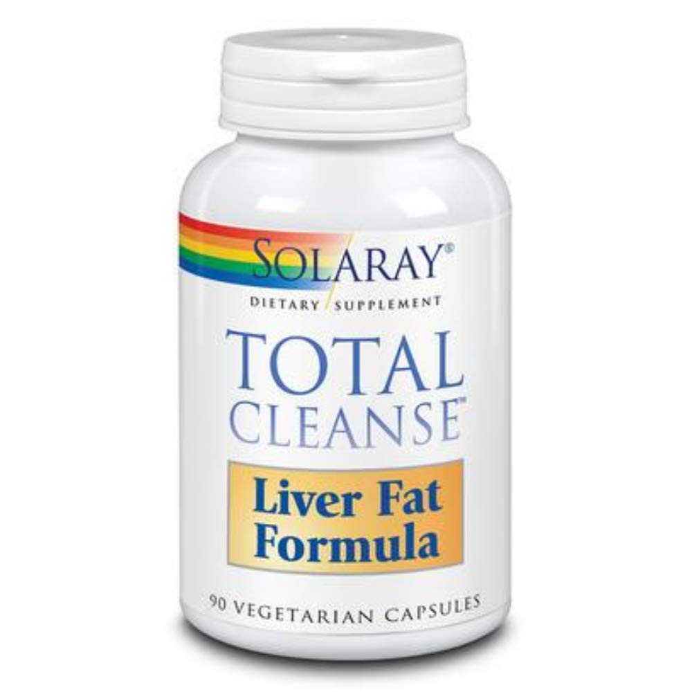 SOLARAY Total Cleanse bottle for daily liver support and dosing.