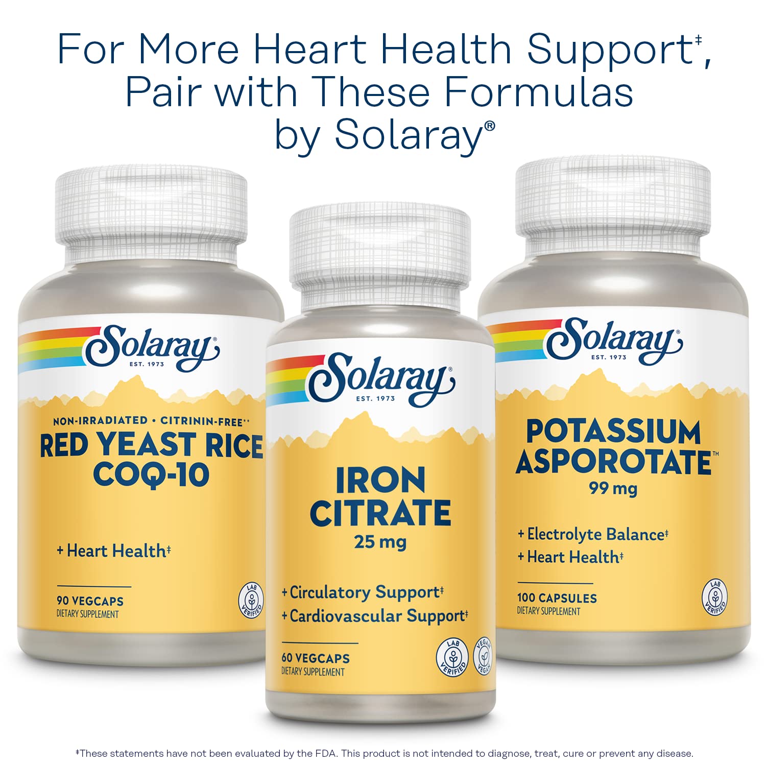 SOLARAY VegCaps packaging signals vegetarian capsule format.